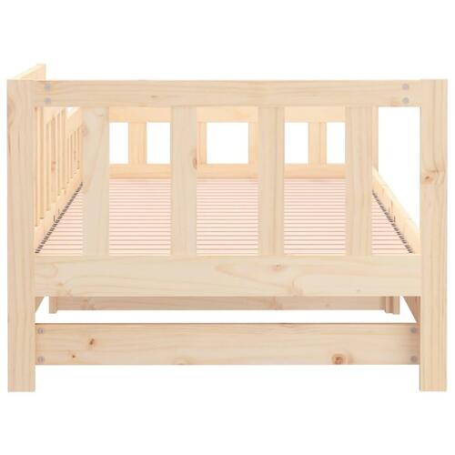 Daybed med udtræk 2x(90x200) cm massivt fyrretræ