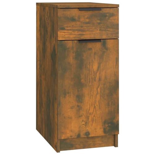 Skrivebord 33,5x50x75 cm konstrueret træ røget egetræsfarve