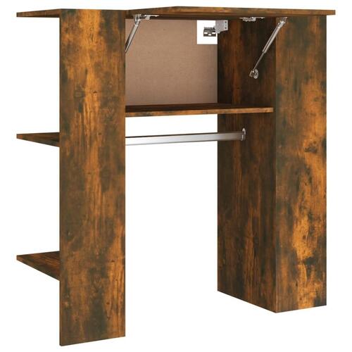 Entrémøbel 97,5x37x99 cm konstrueret træ røget sonoma-eg