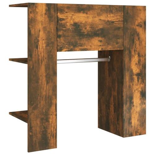 Entrémøbel 97,5x37x99 cm konstrueret træ røget sonoma-eg