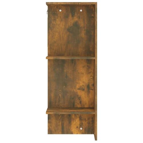 Entrémøbel 97,5x37x99 cm konstrueret træ røget sonoma-eg