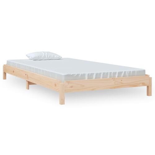 Stabelbar seng 90x200 cm massivt fyrretræ