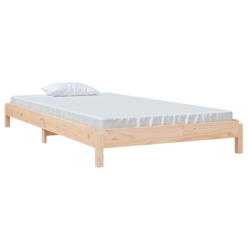 Stabelbar seng 90x200 cm massivt fyrretræ