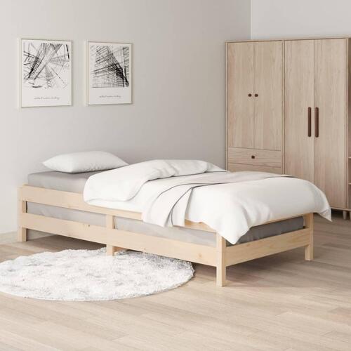 Stabelbar seng 90x190 cm massivt fyrretræ