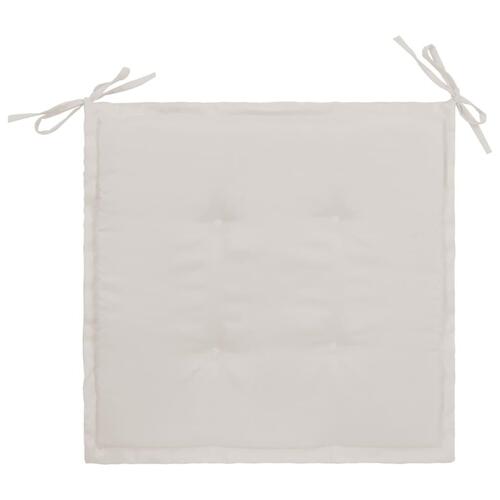 Hynder til havestol 2 stk. 50x50x3 cm oxfordstof cremefarvet