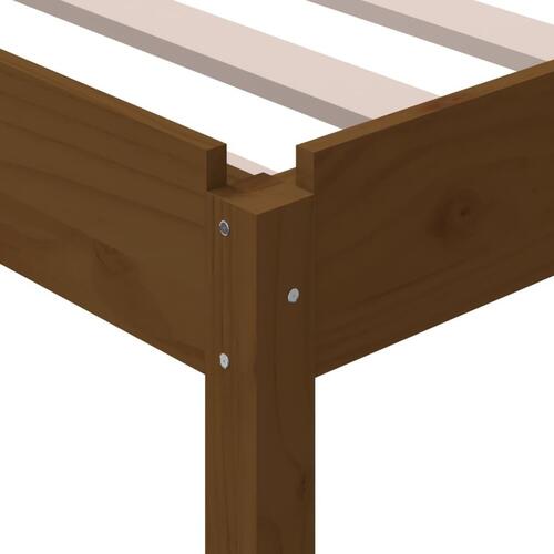 Stabelbar seng 90x190 cm massivt fyrretræ gyldenbrun