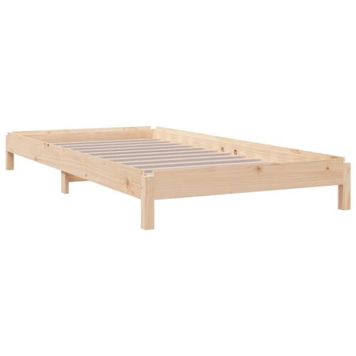 Stabelbar seng 75x190 cm massivt fyrretræ