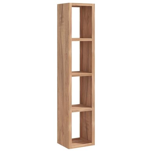 Bogreol 35x30x168 cm massivt teaktræ