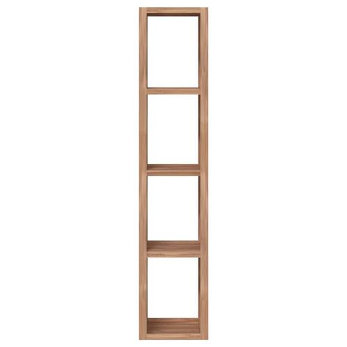 Bogreol 35x30x168 cm massivt teaktræ