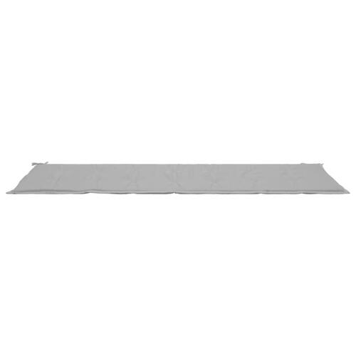 Hynde til havebænk 200x50x4 cm oxfordstof grå