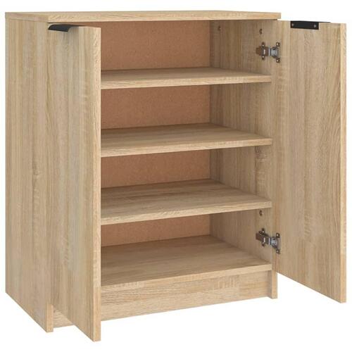 Skoskab 59x35x70 cm konstrueret træ sonoma-eg