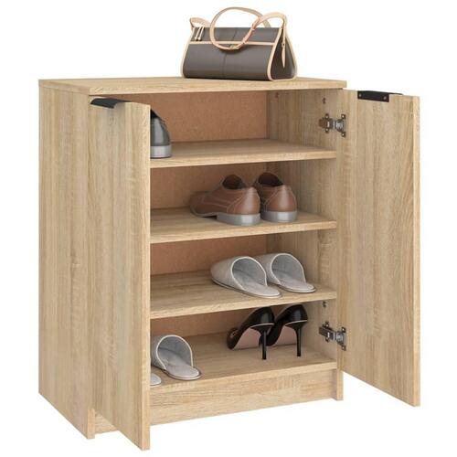 Skoskab 59x35x70 cm konstrueret træ sonoma-eg