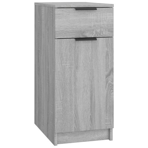 Skrivebord 33,5x50x75 cm konstrueret træ grå sonoma-eg