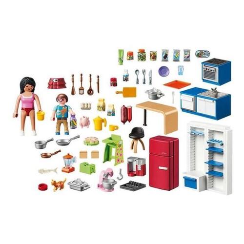 Playset Dollhouse Kitchen Playmobil 70206 (129 stk)