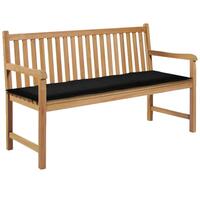 Hynde til havebænk 150x50x3 cm oxfordstof sort