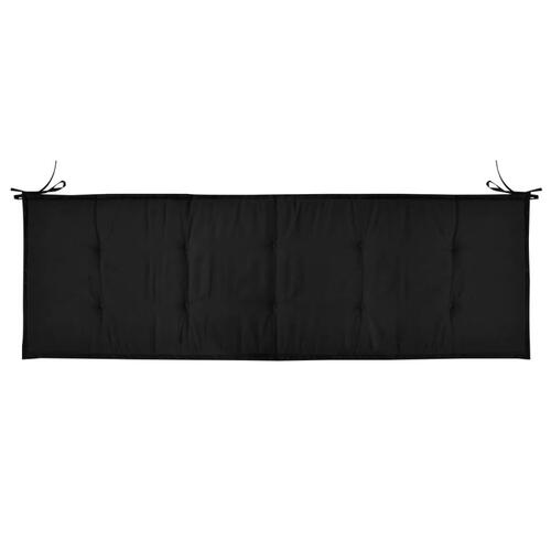 Hynde til havebænk 150x50x3 cm oxfordstof sort