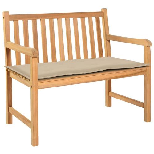Hynde til havebænk 120x50x3 cm oxfordstof beige