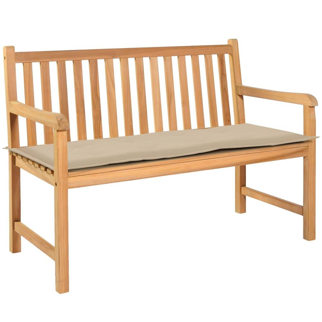 Hynde til havebænk 150x50x3 cm oxfordstof beige