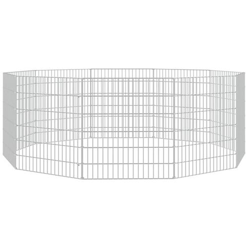 10-panels kaninbur 54x60 cm galvaniseret jern