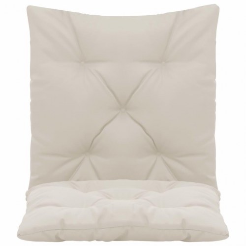 Hynder til gyngesofa 2 stk. 50 cm stof cremefarvet