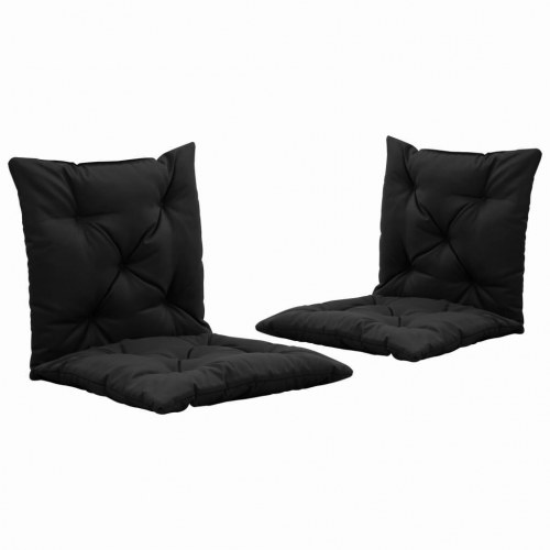 Hynder til gyngesofa 2 stk. 50 cm stof sort