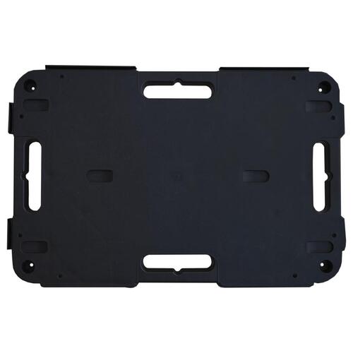 Møbelhunde 2 stk. 58x38x12 cm polypropylen sort