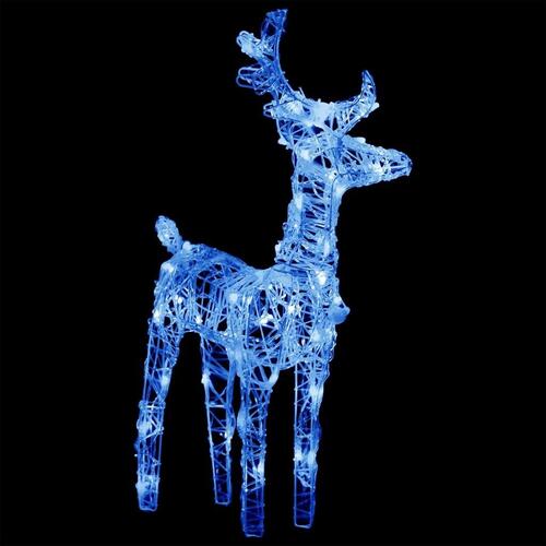 Rensdyr og kane julefigur 320 LED'er akryl