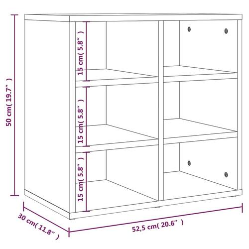Skoreoler 2 stk. 52,5x30x50 cm hvid