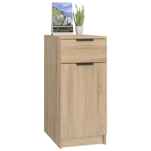 Skrivebord 33,5x50x75 cm konstrueret træ sonoma-eg