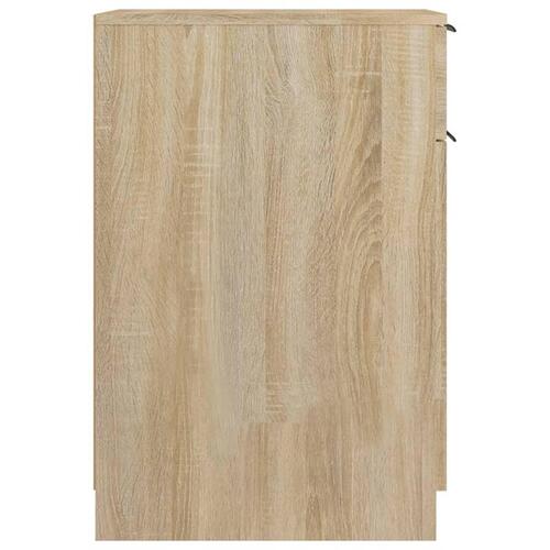 Skrivebord 33,5x50x75 cm konstrueret træ sonoma-eg