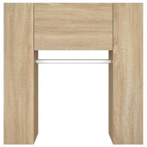 Entrémøbel 97,5x37x99 cm konstrueret træ sonoma-eg