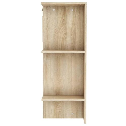 Entrémøbel 97,5x37x99 cm konstrueret træ sonoma-eg
