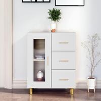 Skænk 69,5x34x90 cm konstrueret træ hvid
