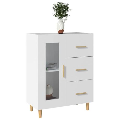 Skænk 69,5x34x90 cm konstrueret træ hvid