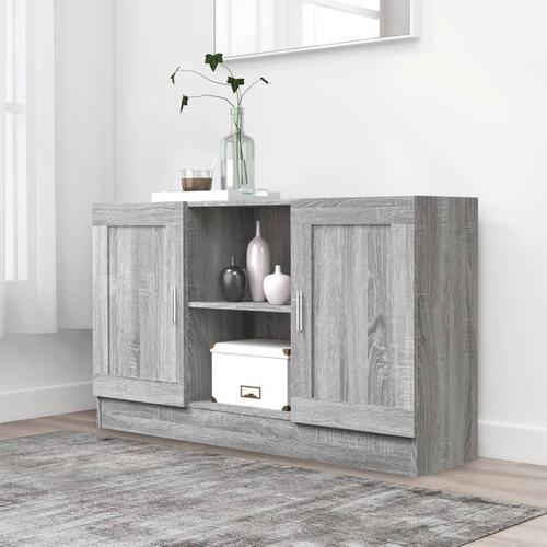 Skænk 120x30,5x70 cm konstrueret træ grå sonoma-eg