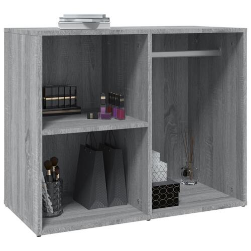 Skab 80x40x65 cm konstrueret træ grå sonoma-eg