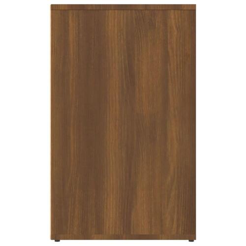 Skab 80x40x65 cm konstrueret træ brun egetræ