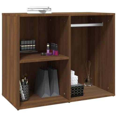 Skab 80x40x65 cm konstrueret træ brun egetræ