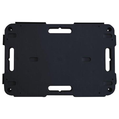 Møbelhunde 3 stk. 58x38x12 cm polypropylen sort