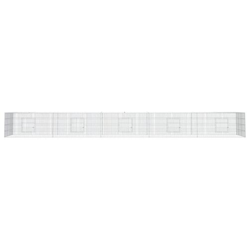 5-panels kaninbur 541x109x54 cm galvaniseret jern