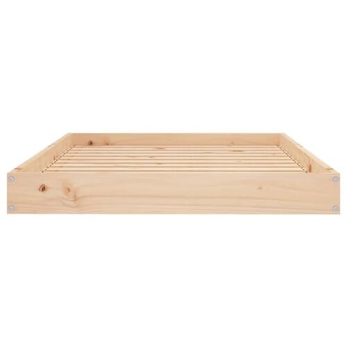 Hundeseng 101,5x74x9 cm massivt fyrretræ
