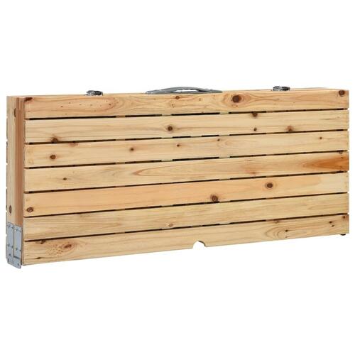 Foldbart campingbord med 4 siddepladser stål aluminium