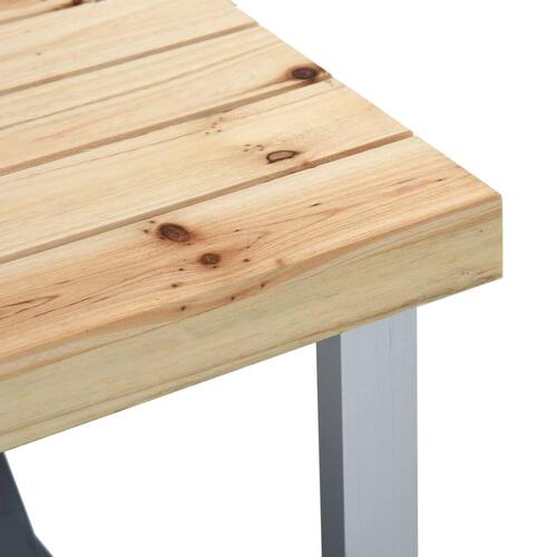 Foldbart campingbord med 4 siddepladser stål aluminium