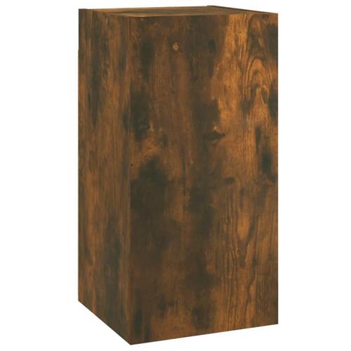 Tv-skabe 7 stk. 30,5x30x60 cm konstrueret træ røget egetræ