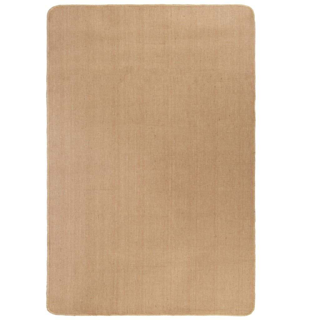 Gulvtæppe med latexbagside 180x250 cm jute