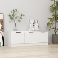 Tv-bord 102x35x36,5 cm konstrueret træ hvid