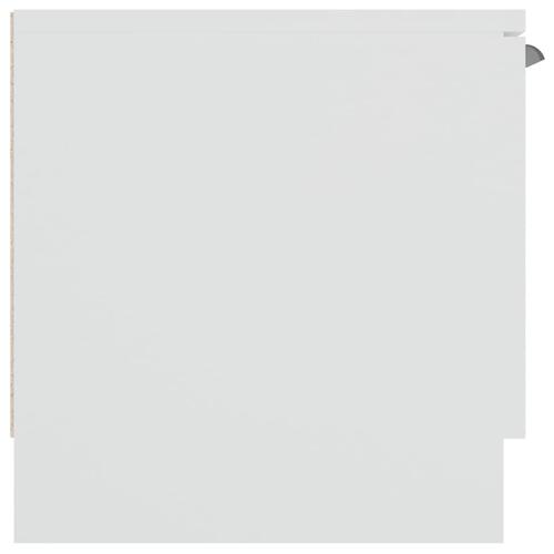 Tv-bord 102x35x36,5 cm konstrueret træ hvid
