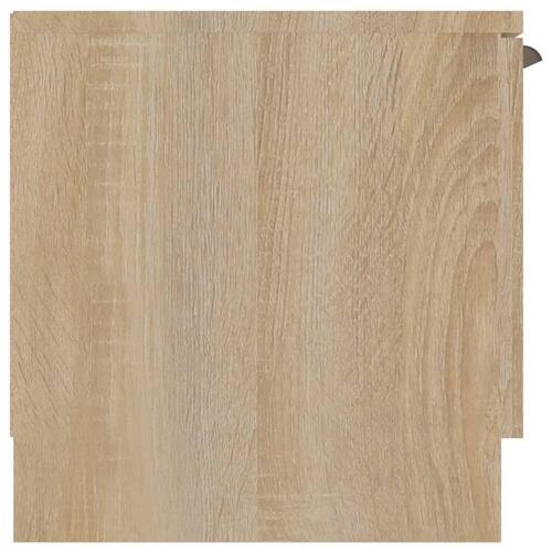 Tv-bord 102x35x36,5 cm konstrueret træ sonoma-eg