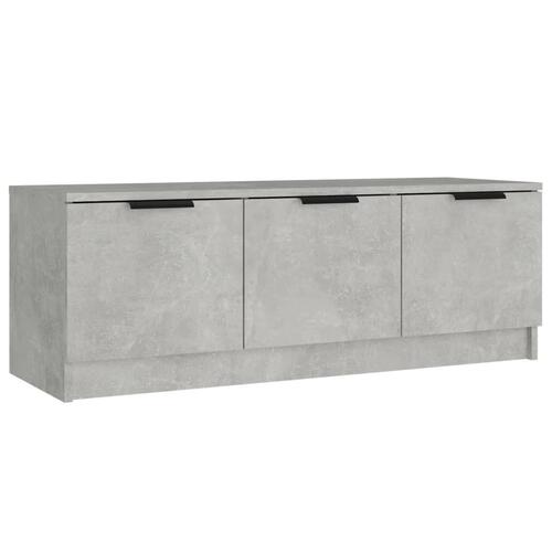 Tv-bord 102x35x36,5 cm konstrueret træ betongrå