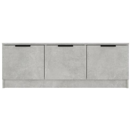 Tv-bord 102x35x36,5 cm konstrueret træ betongrå